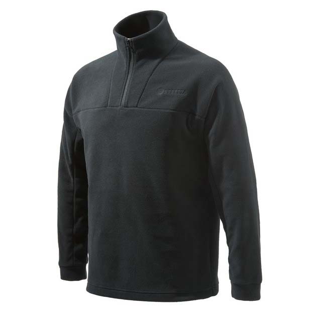 black half zip fleece