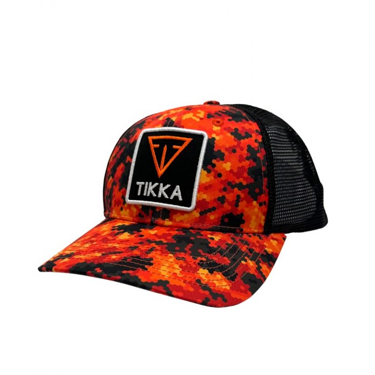 Tikka Patch Trucker Hat – Orange Camo – Stoeger Canada