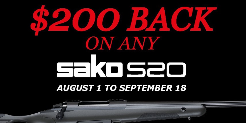 Sako S20 200off Rebate 500X250