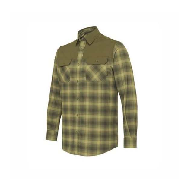 LU342T243807X2 OUTPOST SHIRT MOSS CHECK Front