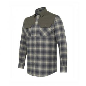 LU342T243807X3 OUTPOST SHIRT SAGE GREEN CHECK Front