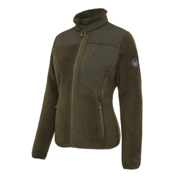 P3691T238107AA HALIFAX SHERPA FLEECE JACKET W GREEN MOSS