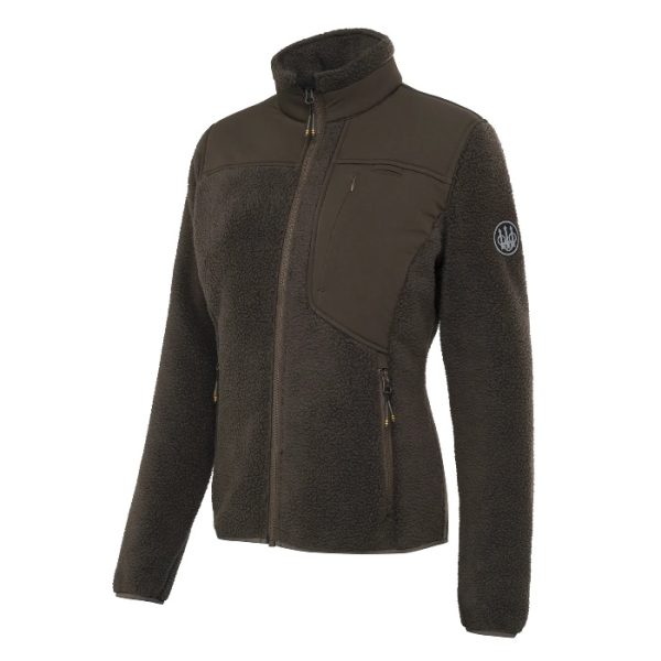 P3691T238108AA HALIFAX SHERPA FLEECE JACKET W BROWN BARK