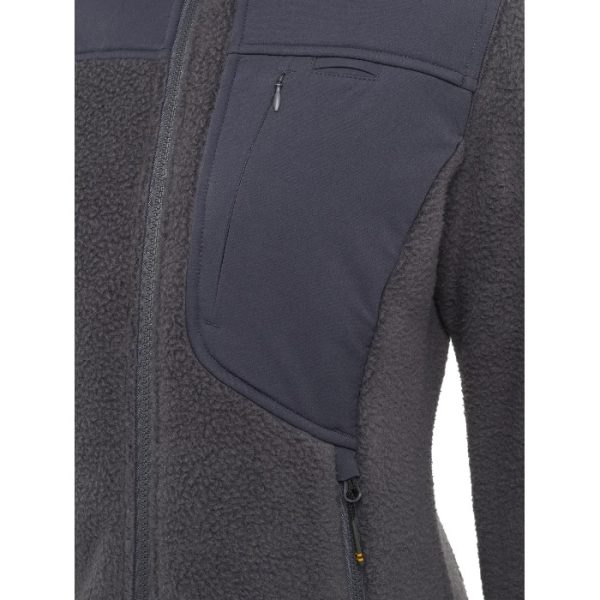 P3691T238109OR HALIFAX SHERPA FLEECE JACKET W EBONY Chest