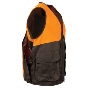 GU415T228008C4 COMMAND PRO VEST BROWN BARK & ORANGE Side