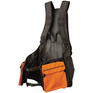 GU425T228008C4 OUTLANDER STRAP VEST BROWN BARK & ORANGE Front